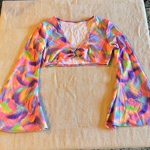 Tasteful girl flare rave / festival top